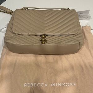 Rebecca Minkoff Eddie Flap purse in Sand Dune New with Tags